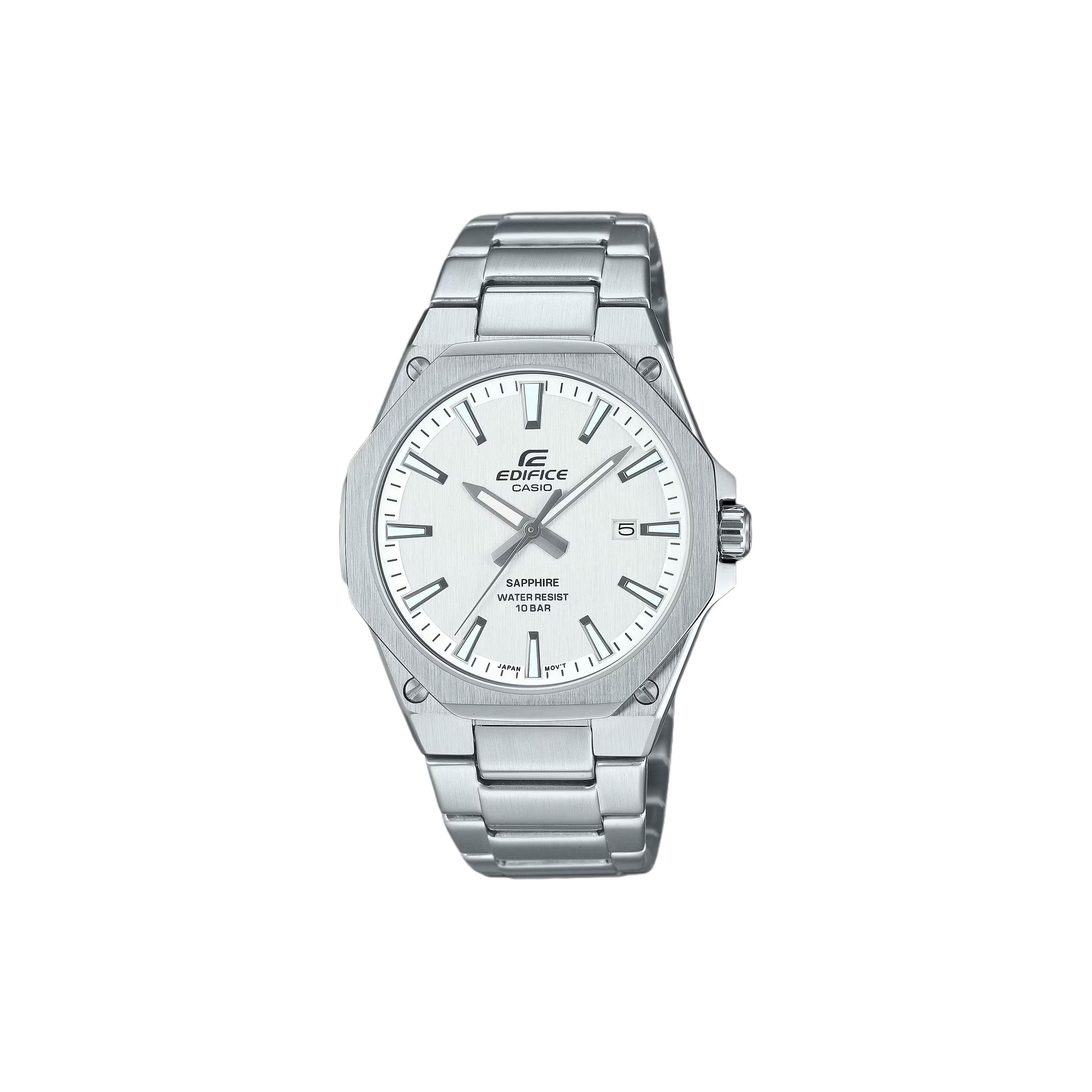 Casio Edifice Waterproof 100 M Quartz Movement Stainless Steel Strap Watch Unisex watches White EFR-S108DJ-7AJF White Dial
Casio Edifice Waterproof 100 M Quartz Movement Stainless Steel Strap Watch Unisex watches White EFR-S108DJ-7AJF White Dial