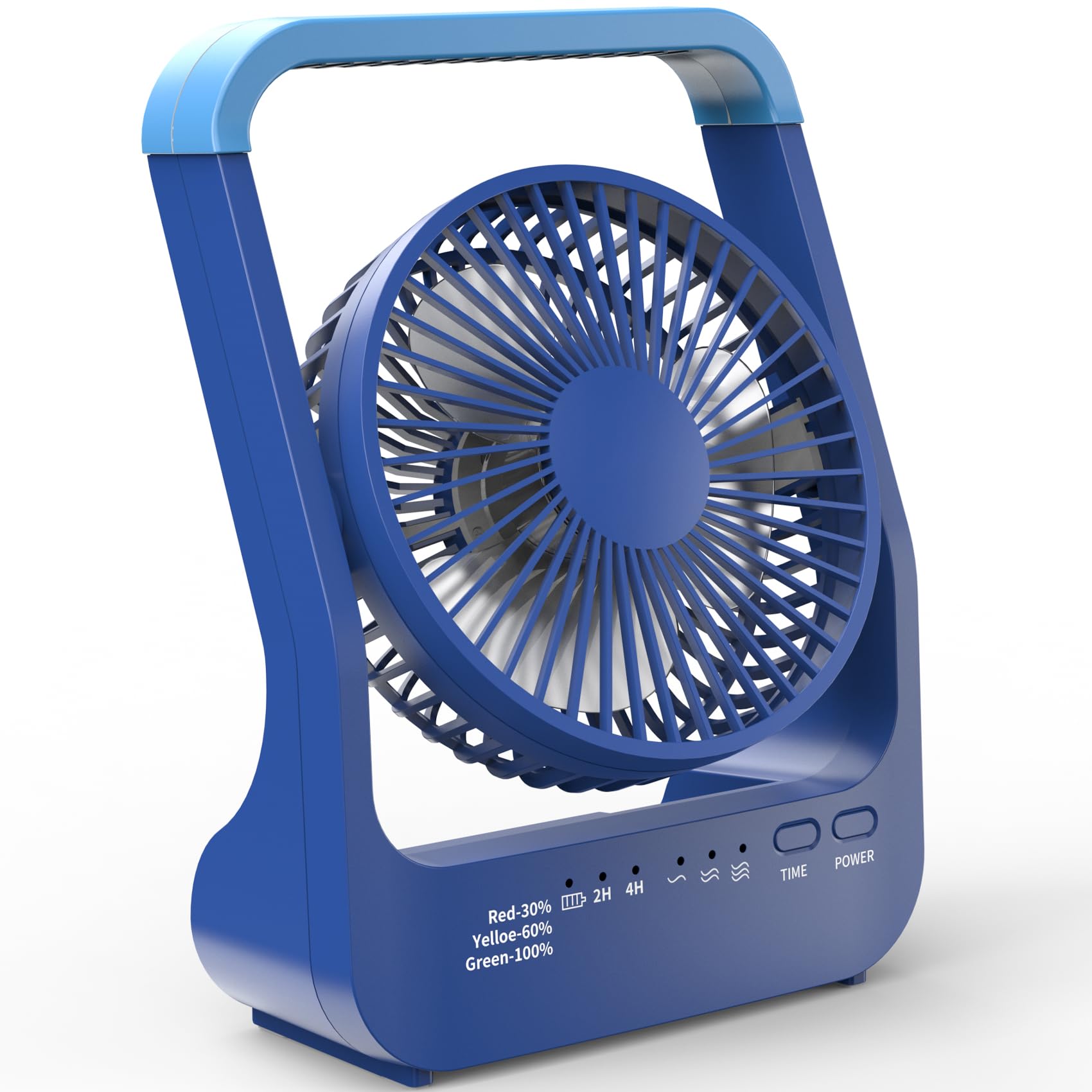 Rechargeable Desk Fan, 20000mAh, 3-Level Adjustment, 2/4-Hour Timer, 180-Degree Rotation, Reverse Charging, for Camping and Office Use
Rechargeable Desk Fan, 20000mAh, 3-Level Adjustment, 2/4-Hour Timer, 180-Degree Rotation, Reverse Charging, for Camping and Office Use
