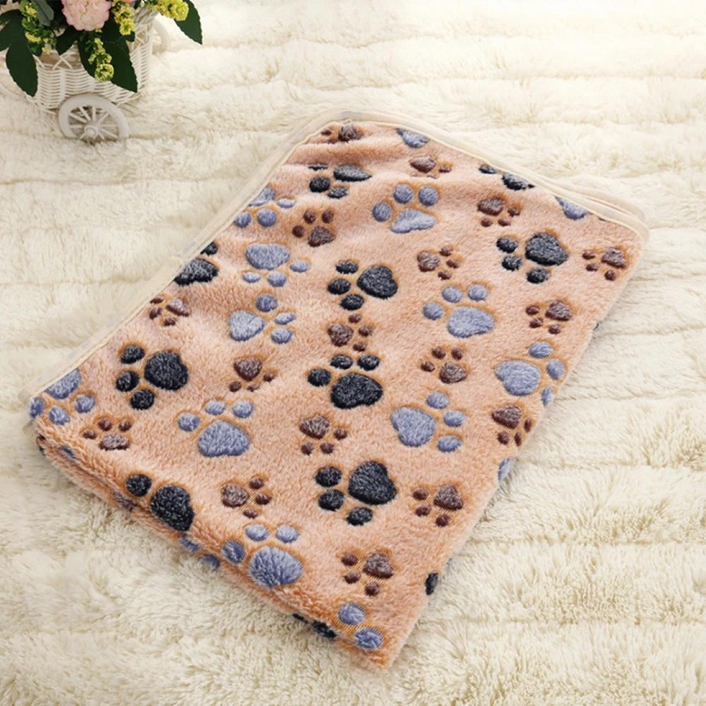 Thick and warm pet paw print blanket soft and comfortable cat and dog sleeping pad household pet warm blanket S коричневий
Thick and warm pet paw print blanket soft and comfortable cat and dog sleeping pad household pet warm blanket S коричневий