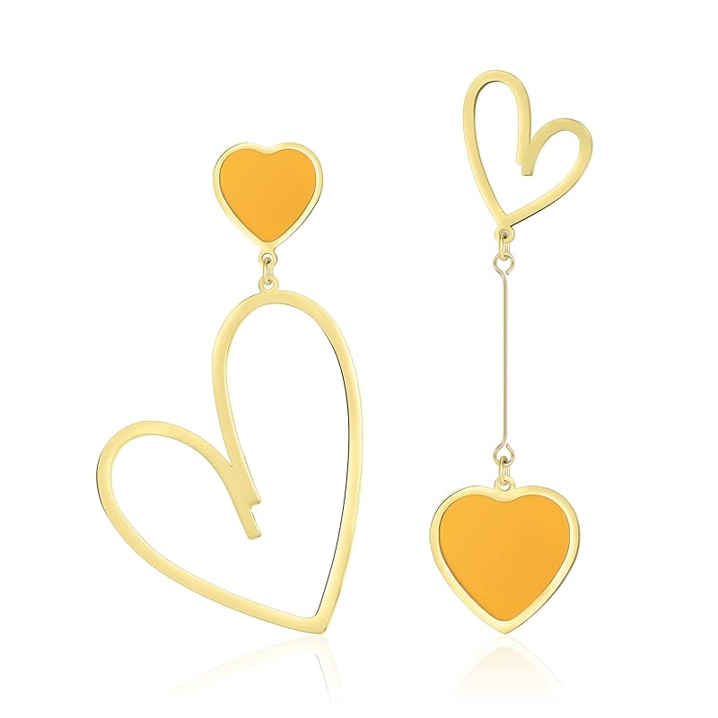 Linawe stainless earrings ladies heart earrings, yellow Metal allergy compatible, gold gold resin earrings Titanium earrings, cute jewelry, hawaiian
Linawe stainless earrings ladies heart earrings, yellow Metal allergy compatible, gold gold resin earrings Titanium earrings, cute jewelry, hawaiian