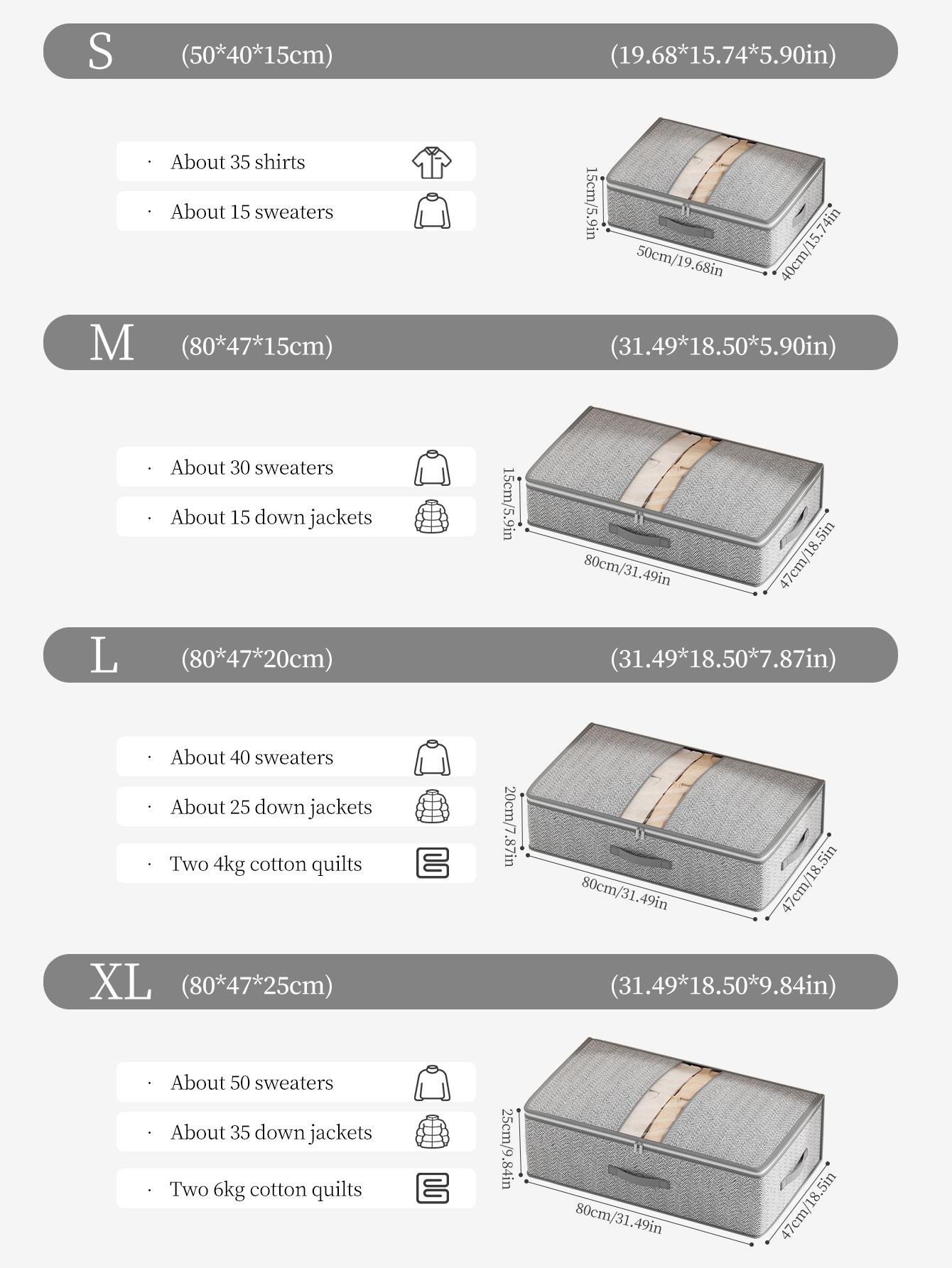 Очень большая вместимость сумка для хранения под кроватью Сумка для хранения одежды и одеял Сумка-органайзер под кроватью Органайзер для спальни и гардероба S серый
Очень большая вместимость сумка для хранения под кроватью Сумка для хранения одежды и одеял Сумка-органайзер под кроватью Органайзер для спальни и гардероба S серый