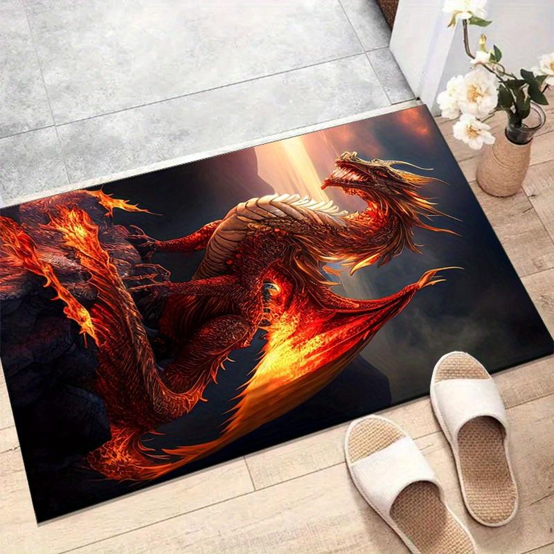Fire Dragon Rug Velvet Flannel Printed Floor Mat Fantasy Design Decorative Carpet Living Room Home Decor 40x60cm
Fire Dragon Rug Velvet Flannel Printed Floor Mat Fantasy Design Decorative Carpet Living Room Home Decor 40x60cm