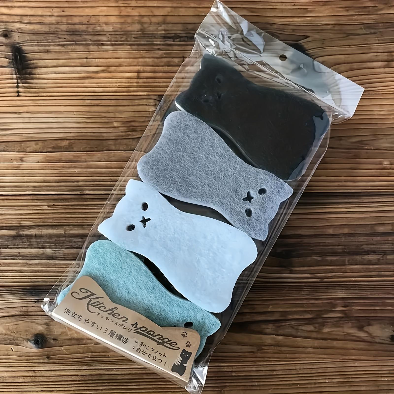 4pcs Multi Purpose Kitchen Cleaning Sponges Triple Layer Cat Design for Deep Clean, Dishwashing Stain Removal Essential Home Cleaning Supplies 4pcs
4pcs Multi Purpose Kitchen Cleaning Sponges Triple Layer Cat Design for Deep Clean, Dishwashing Stain Removal Essential Home Cleaning Supplies 4pcs