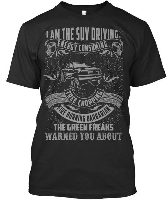 SUV Driving tree chopping barbarian. T shirt Made in the USA Size S to 5XL L
SUV Driving tree chopping barbarian. T shirt Made in the USA Size S to 5XL L