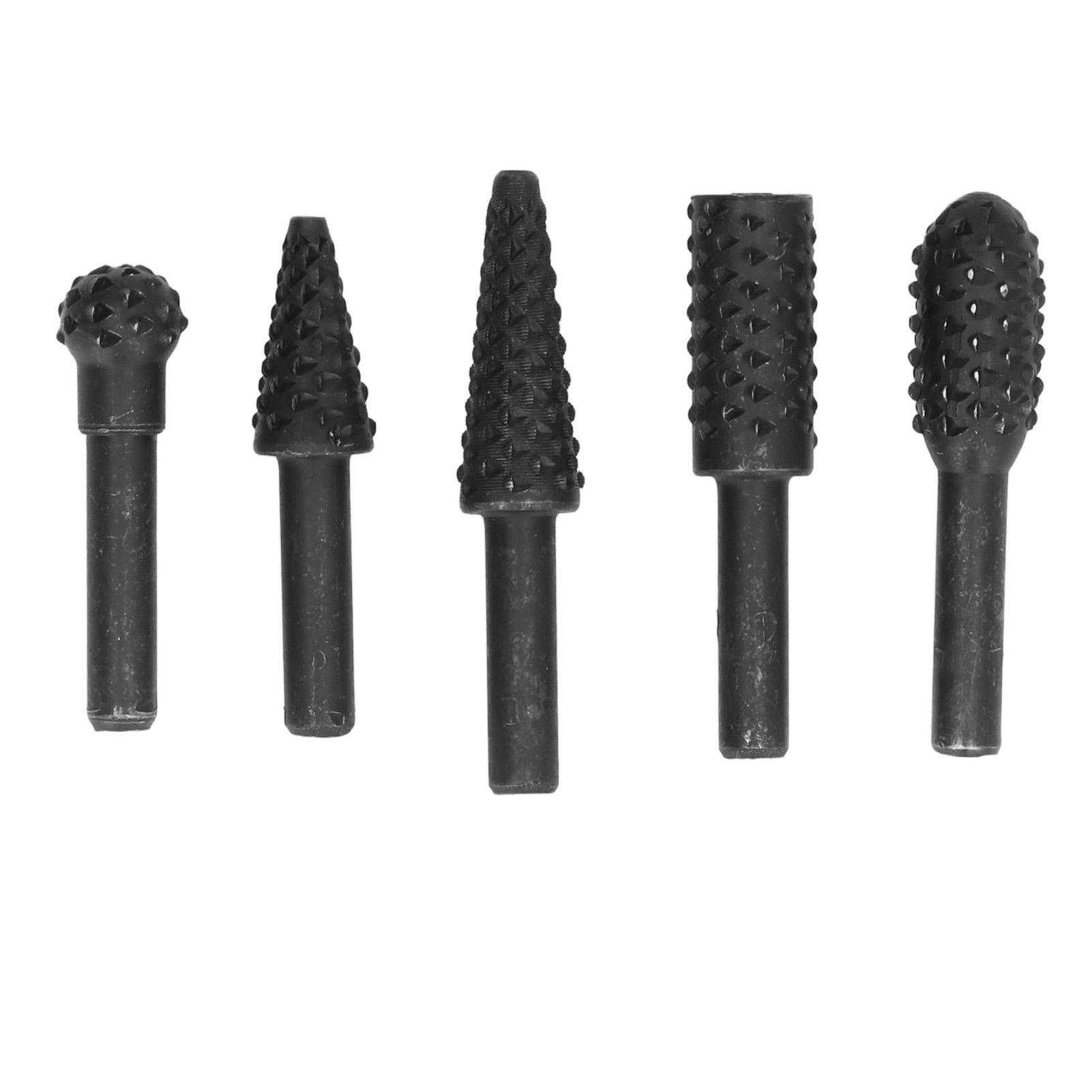 5Pcs Rotary Burr File Bit HSS Woodworking Carving Drill DIY Cutting Tools 14in Shank
5Pcs Rotary Burr File Bit HSS Woodworking Carving Drill DIY Cutting Tools 14in Shank