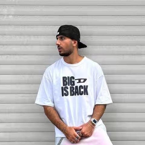 Summer Shortsleeved Letterprinted Mens and Womens Loosefitting Pure Cotton Roundneck Tshirts for Street Wear S
Summer Shortsleeved Letterprinted Mens and Womens Loosefitting Pure Cotton Roundneck Tshirts for Street Wear S