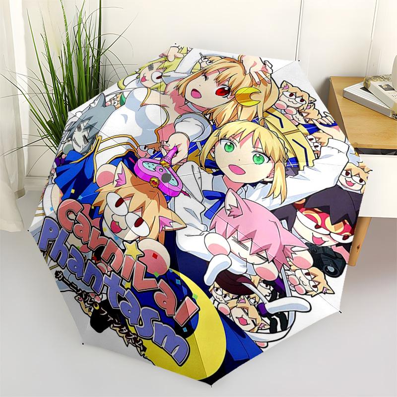 1pc Carnival Phantasm Outdoor Umbrella - Automatic Opening/Closing, Portable 3-Fold Design, 8-Rib Iron Frame, Festival Gift for Fans, Travelers,
1pc Carnival Phantasm Outdoor Umbrella - Automatic Opening/Closing, Portable 3-Fold Design, 8-Rib Iron Frame, Festival Gift for Fans, Travelers,