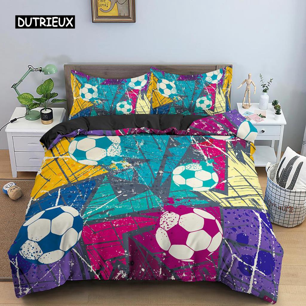 Футбольный комплект постельного белья с принтом наволочка пододеяльник футбольный пододеяльник домашний текстиль двуспальная кровать размера «king-size» для детей подростков мужчин EU single(135x200cm)
Футбольный комплект постельного белья с принтом наволочка пододеяльник футбольный пододеяльник домашний текстиль двуспальная кровать размера «king-size» для детей подростков мужчин EU single(135x200cm)