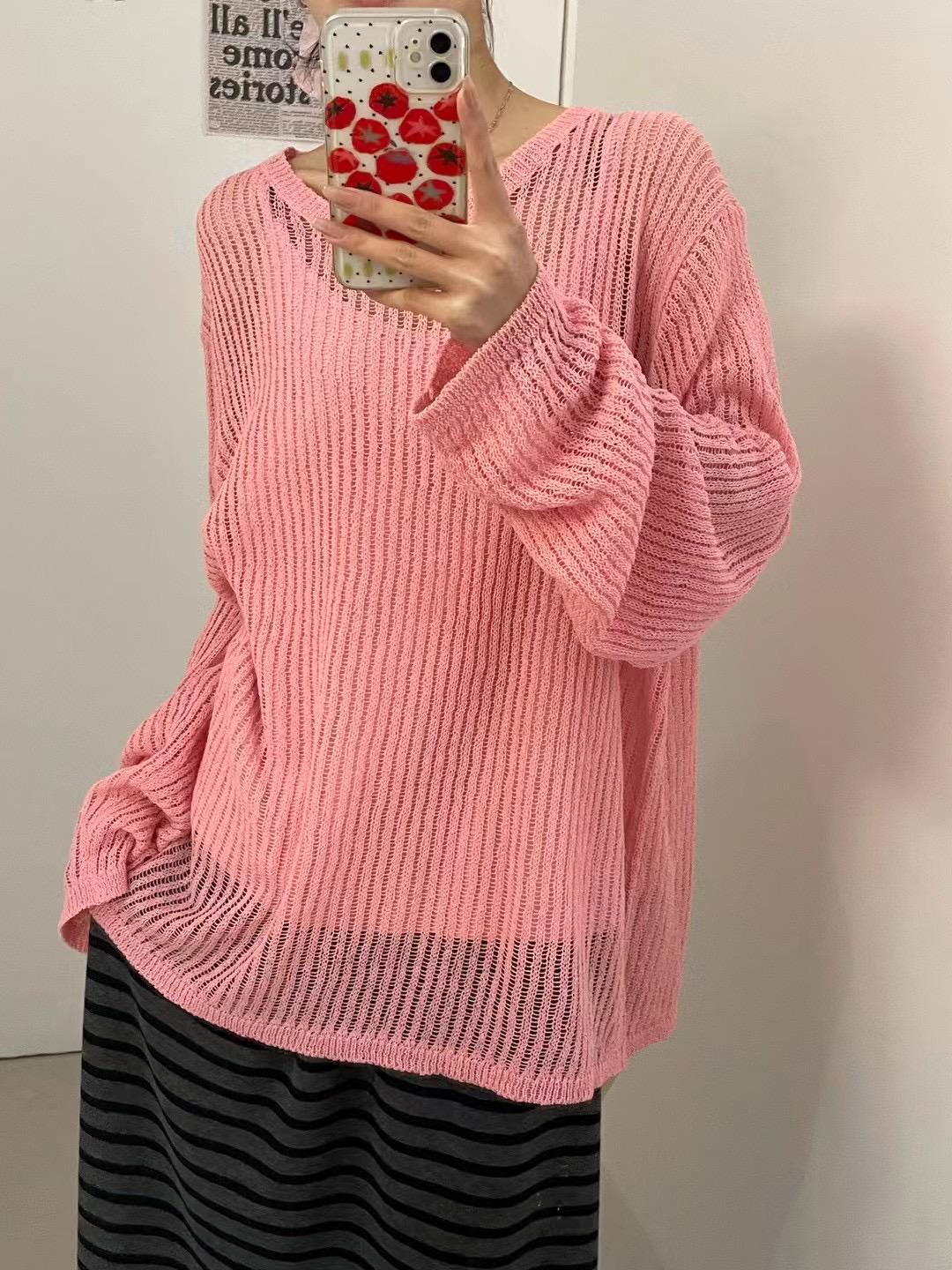 Женский летний кардиган большого размера в стиле кэжуал, свободный, вязаный, солнцезащитный - в корейском стиле One Size
Женский летний кардиган большого размера в стиле кэжуал, свободный, вязаный, солнцезащитный - в корейском стиле One Size