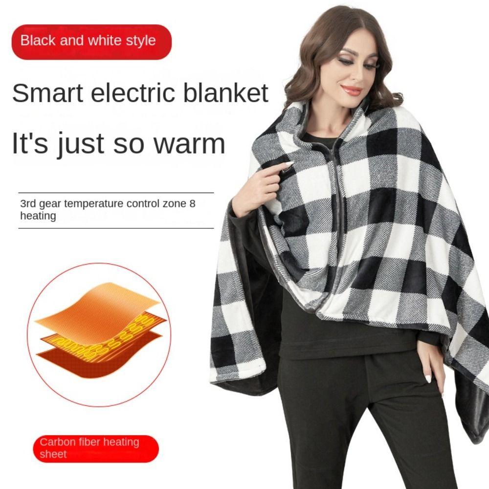 3 Heating Levels USB Electric Heated Blanket Wearable Heating Lap Blanket Leg Cover Household чорний/білий
3 Heating Levels USB Electric Heated Blanket Wearable Heating Lap Blanket Leg Cover Household чорний/білий