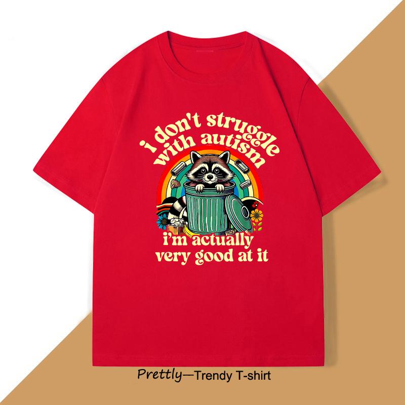 Funny I Dont Struggle with Autism Autistic Raccoon Meme TShirt Retro Oversized Y2K Humor Trashy TShirt Men Women Cotton Tees S
Funny I Dont Struggle with Autism Autistic Raccoon Meme TShirt Retro Oversized Y2K Humor Trashy TShirt Men Women Cotton Tees S