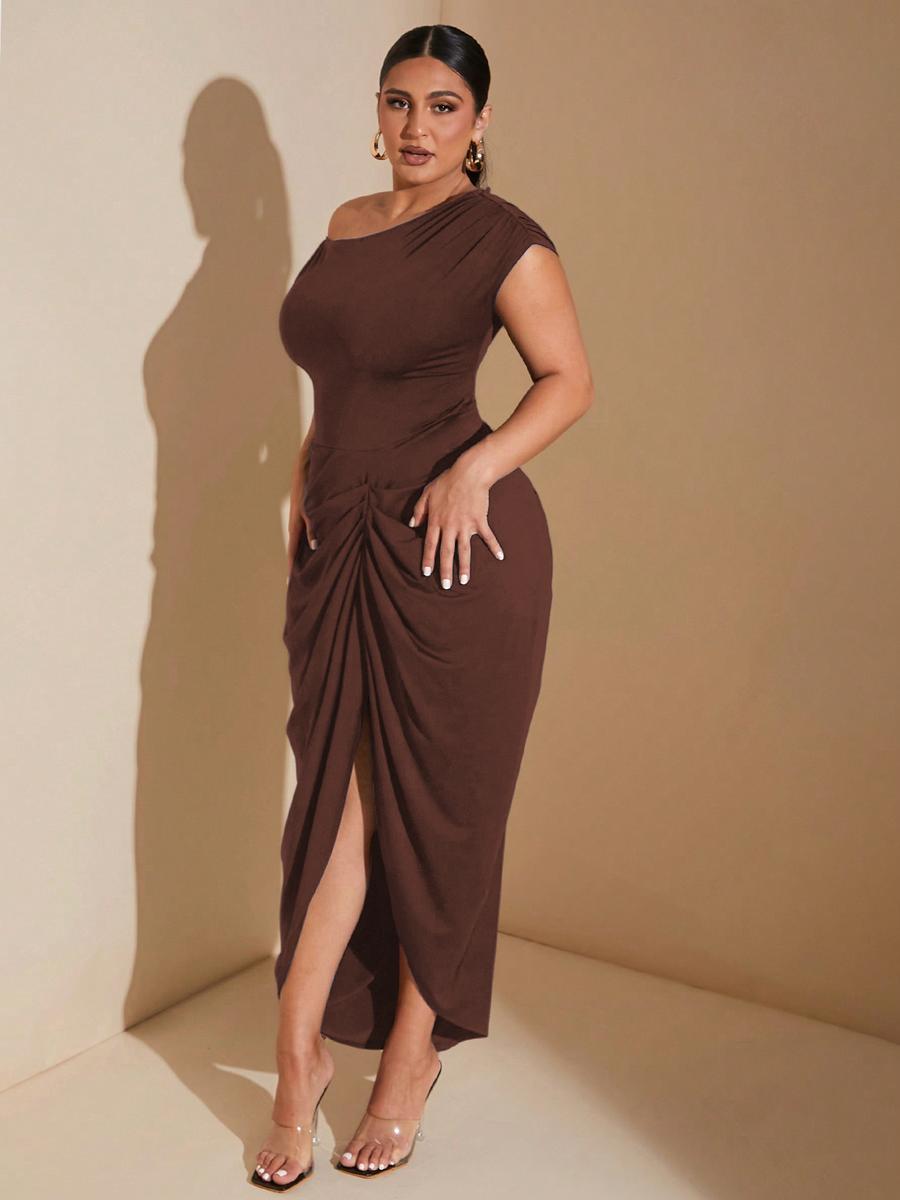 Summer Slim Fit Long Dress, Sexy High-Waist Ruffled Hem Short Sleeve Mini Dress 5XL кавовий
Summer Slim Fit Long Dress, Sexy High-Waist Ruffled Hem Short Sleeve Mini Dress 5XL кавовий