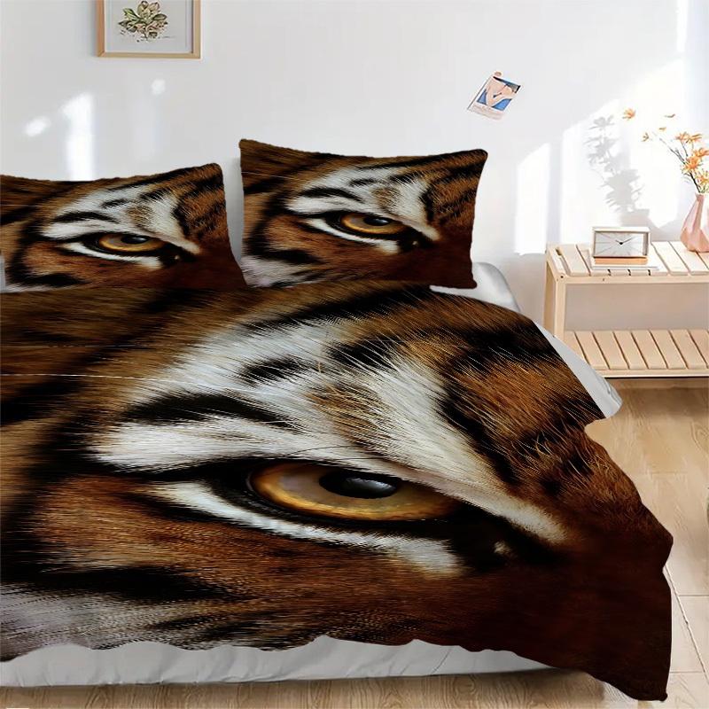 3PCs Tiger Print Design Cover Set, Breathable Fabric, Machine Washable (1 Duvet Cover + 2 Pillowcases) (Without Quilt) yy250911077 135x200cm
3PCs Tiger Print Design Cover Set, Breathable Fabric, Machine Washable (1 Duvet Cover + 2 Pillowcases) (Without Quilt) yy250911077 135x200cm