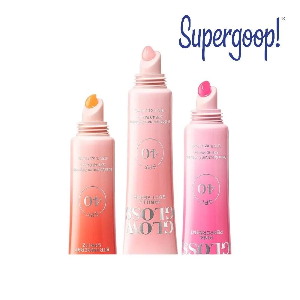 SUPERGOOP Glow Gloss SPF40 Lip Balm 15ml (3 Pieces) Sun Care Lip Balm Strawberry Spritz
SUPERGOOP Glow Gloss SPF40 Lip Balm 15ml (3 Pieces) Sun Care Lip Balm Strawberry Spritz