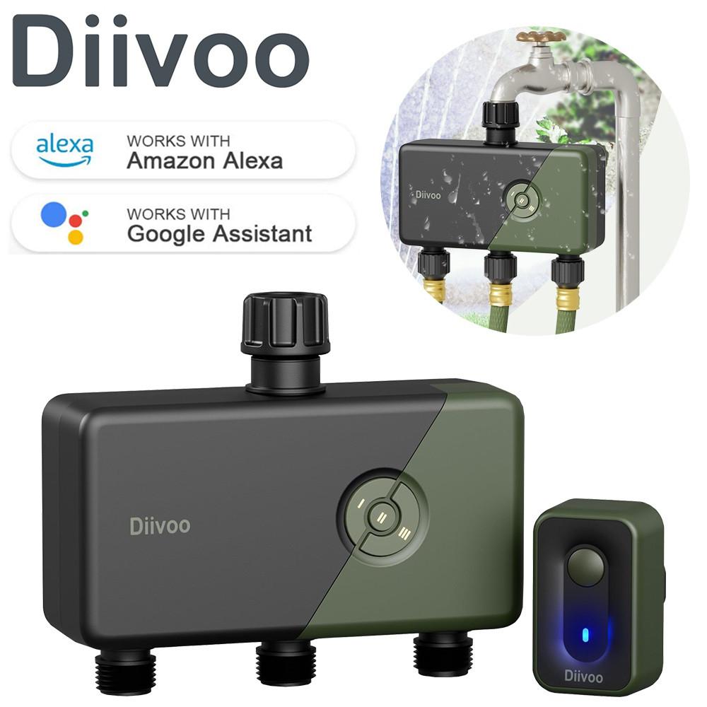 Diivoo WiFi Sprinkler Timer with 3 Outlet, Smart Water Hose Timer Compatible with Alexa &Google, Remote Control Irrigation Timer 
Diivoo WiFi Sprinkler Timer with 3 Outlet, Smart Water Hose Timer Compatible with Alexa &Google, Remote Control Irrigation Timer