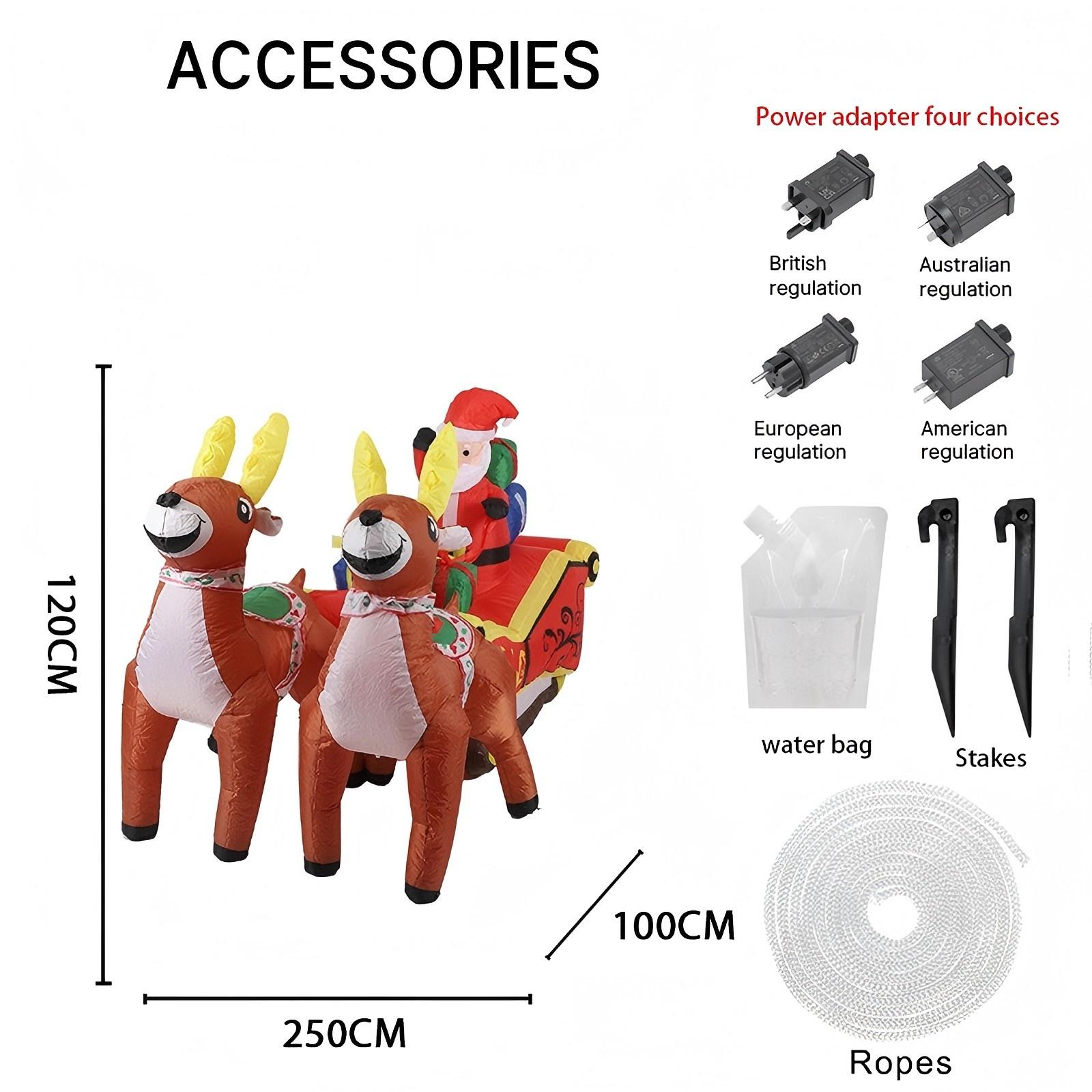 8.2FT Светодиодная Подсветка Надувной Санта Клаус на Оленях Сани Игрушка Украшение для Вечеринки во Дворе Домашние Украшения Принадлежности Рождественские Подарки UK Plug
8.2FT Светодиодная Подсветка Надувной Санта Клаус на Оленях Сани Игрушка Украшение для Вечеринки во Дворе Домашние Украшения Принадлежности Рождественские Подарки UK Plug