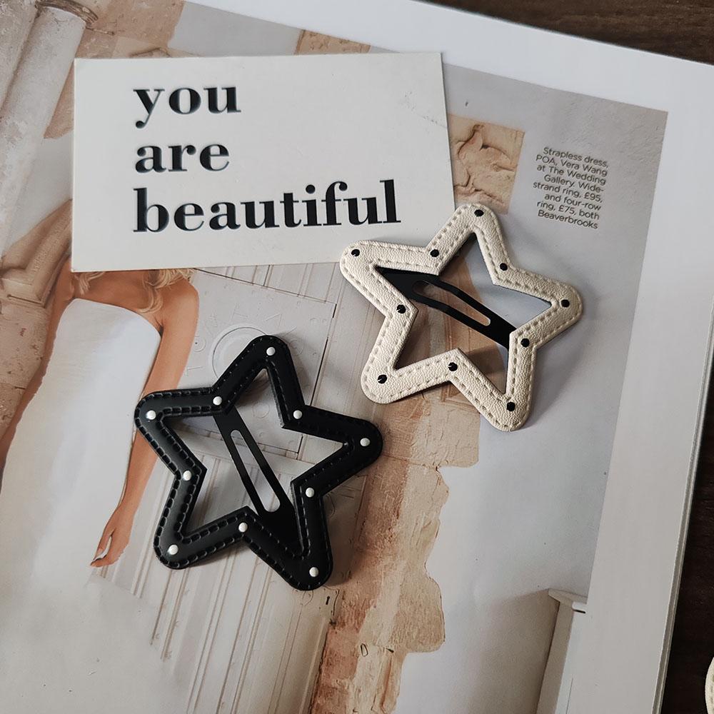 2pc Fashion Europe and America PU Star Hairpin Hair Side Clips for Women Girls Hair Accessories Headwear Ornament
2pc Fashion Europe and America PU Star Hairpin Hair Side Clips for Women Girls Hair Accessories Headwear Ornament
