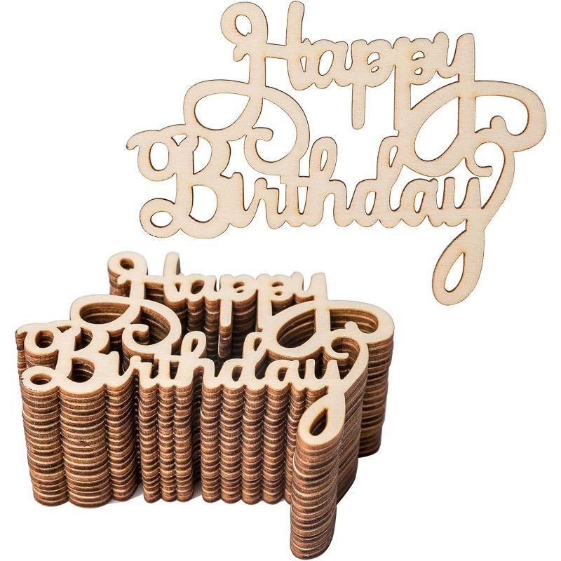 10pcs Mini Happy Birthday Wood Wall Art Unfinished Ornaments for Christmas Wedding Party Decoration Home Door, Wall Decorations 46X33MM
10pcs Mini Happy Birthday Wood Wall Art Unfinished Ornaments for Christmas Wedding Party Decoration Home Door, Wall Decorations 46X33MM
