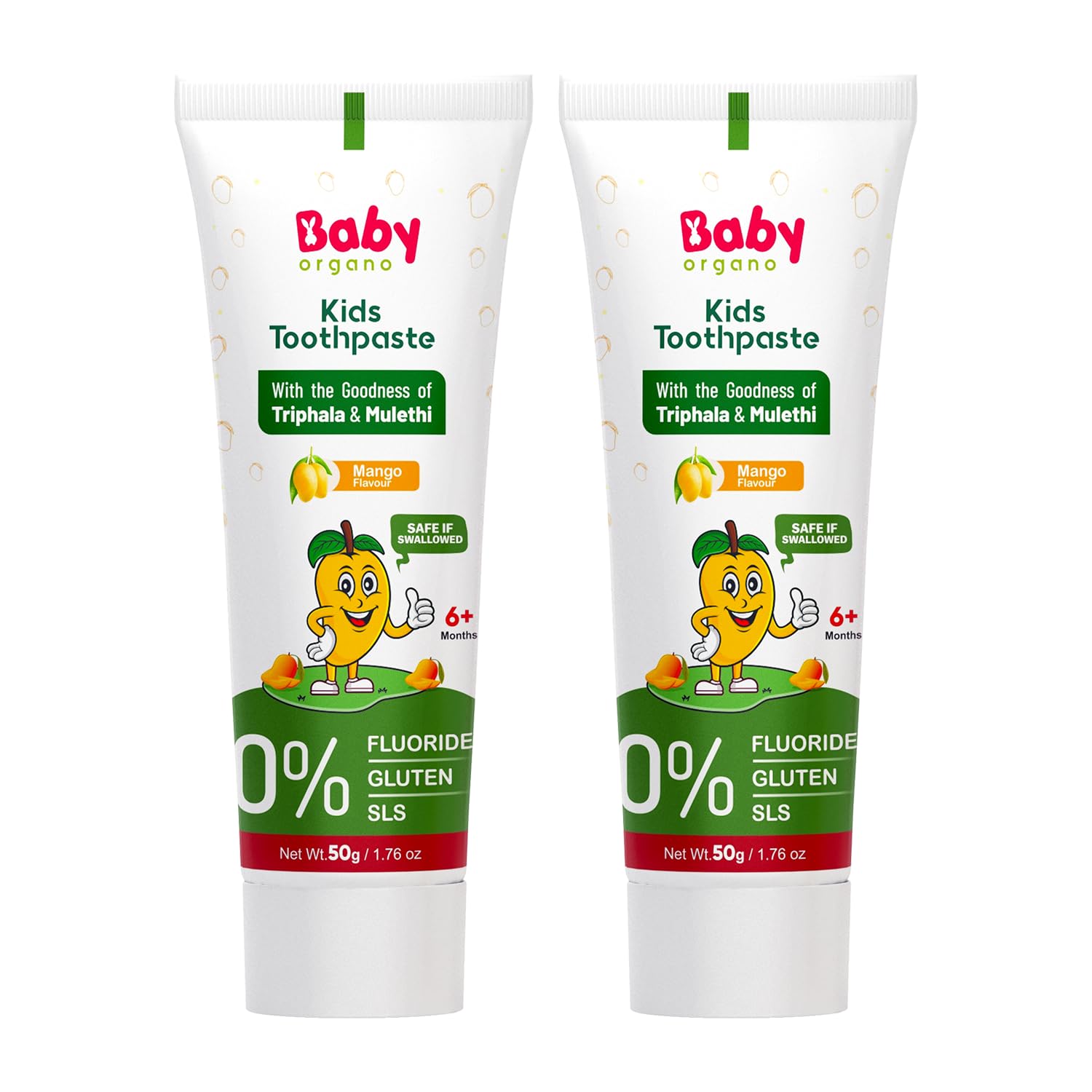 BabyOrgano® Травяная зубная паста для детей l 100% Аюрведическая l Не гелевая формула l польза Бабула и Солодки l Вкус манго - 50г (Упаковка из 2 шт.)
BabyOrgano® Травяная зубная паста для детей l 100% Аюрведическая l Не гелевая формула l польза Бабула и Солодки l Вкус манго - 50г (Упаковка из 2 шт.)