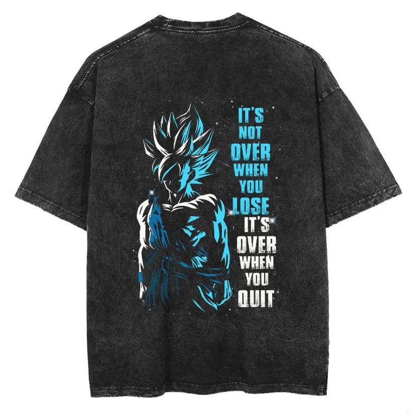 Goku T Shirt Dragon Ball Z Men Vintage Acid Wash Cotton Motivation Quote SSJ Blue Silhouette Graphic Anime Tees new 2XL
Goku T Shirt Dragon Ball Z Men Vintage Acid Wash Cotton Motivation Quote SSJ Blue Silhouette Graphic Anime Tees new 2XL