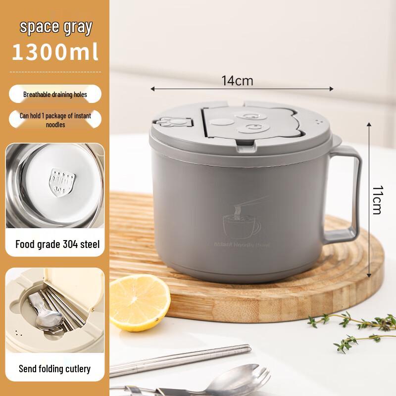 Zhaoran Stainless Steel Instant Noodle Bowl with Lid
Zhaoran Stainless Steel Instant Noodle Bowl with Lid