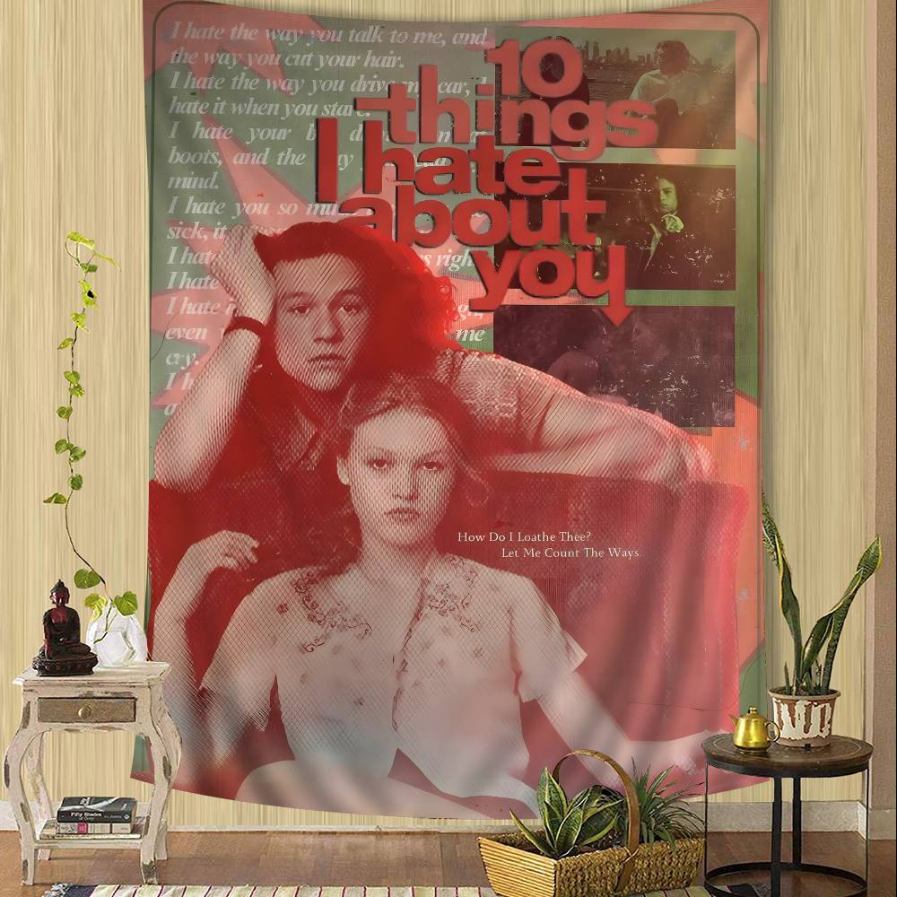 10 Things I Hate About You Movie Hanging Bohemian Tapestry Hanging Tarot Hippie Wall Rugs Dorm Home Decor 74x94cm(29x37in)
10 Things I Hate About You Movie Hanging Bohemian Tapestry Hanging Tarot Hippie Wall Rugs Dorm Home Decor 74x94cm(29x37in)