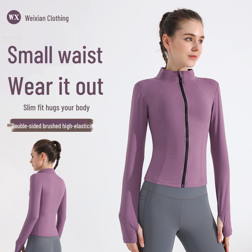 Lulu Women s Slim Fit Long Sleeve Yoga Jacket - Quick-Drying Stand-Up Collar for Outdoor Running and Fitness. L
Lulu Women s Slim Fit Long Sleeve Yoga Jacket - Quick-Drying Stand-Up Collar for Outdoor Running and Fitness. L