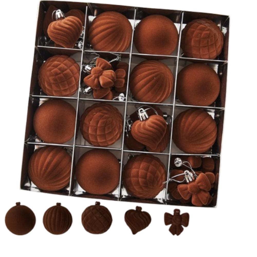 Plastic Flocking Christmas Ball Pendant Reusable Xmas Tree Ornaments Party Favors коричневый
Plastic Flocking Christmas Ball Pendant Reusable Xmas Tree Ornaments Party Favors коричневый