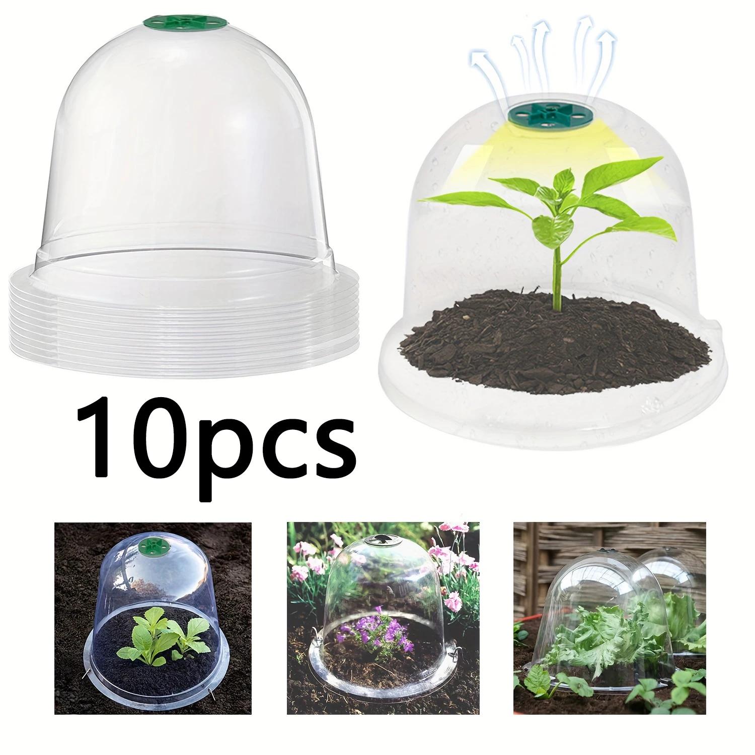 10pcs Adjustable Garden Cloches Bell Plant Protectors Reusable Humidity Domes for Plant Growth Protection
10pcs Adjustable Garden Cloches Bell Plant Protectors Reusable Humidity Domes for Plant Growth Protection