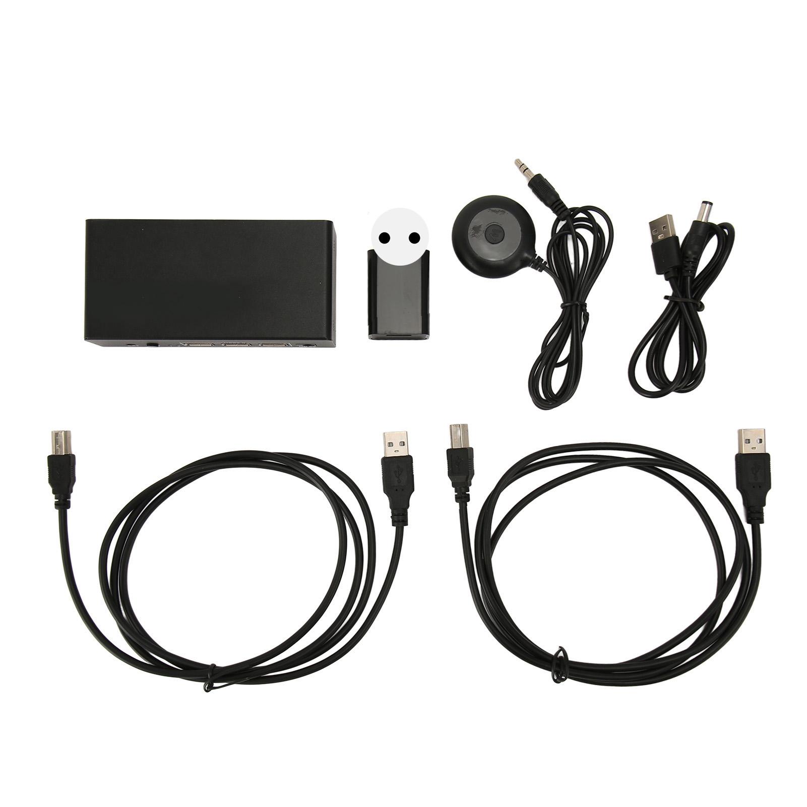2x1 Dual Displayport HD Multimedia Interface KVM Switch Support 8K 30Hz 4K 60Hz KVM Switcher for 2 EU Plug
2x1 Dual Displayport HD Multimedia Interface KVM Switch Support 8K 30Hz 4K 60Hz KVM Switcher for 2 EU Plug