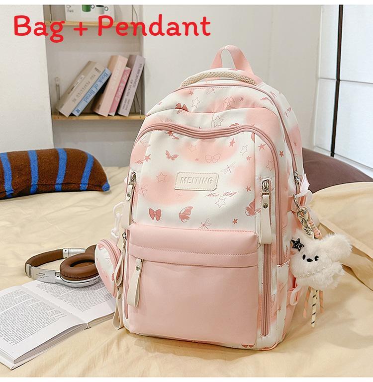Youthful Butterfly Backpack For School With Nylon And Laptop Storage рожевий
Youthful Butterfly Backpack For School With Nylon And Laptop Storage рожевий