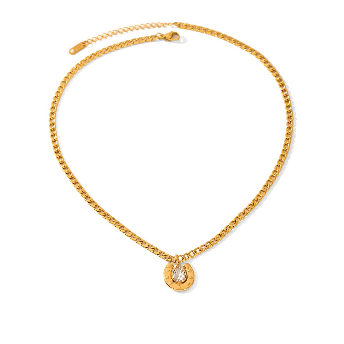 Women s Waterproof Jewelry Gifts 18k Gold Plated Customizable Luxury Gold Bohemian Horseshoe Pendant Necklace
Women s Waterproof Jewelry Gifts 18k Gold Plated Customizable Luxury Gold Bohemian Horseshoe Pendant Necklace