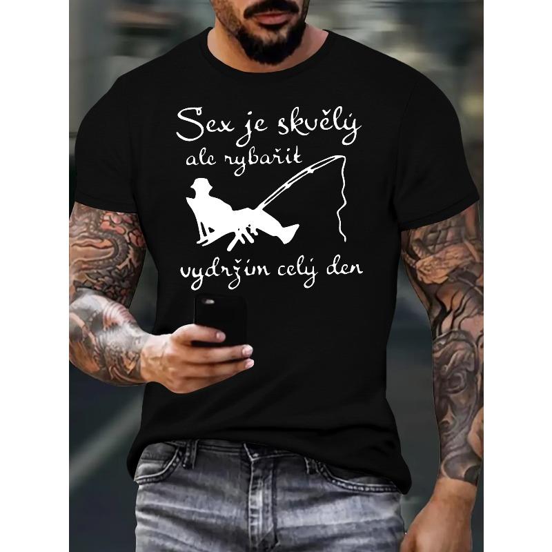 European sizes Czech Slovak Fishing Men s Short Sleeve T-shirt Summer T-shirt Top Crew Neck Regular Fit L чорний
European sizes Czech Slovak Fishing Men s Short Sleeve T-shirt Summer T-shirt Top Crew Neck Regular Fit L чорний