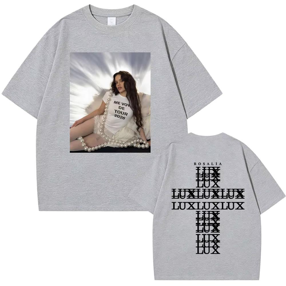Singer Rosalia Lux Me Vov De Tour T Shirt Unisexs Women Fashion Casual Cotton Short Sleeve Oversized Unisex Tshirts Streetwear 4XL
Singer Rosalia Lux Me Vov De Tour T Shirt Unisexs Women Fashion Casual Cotton Short Sleeve Oversized Unisex Tshirts Streetwear 4XL