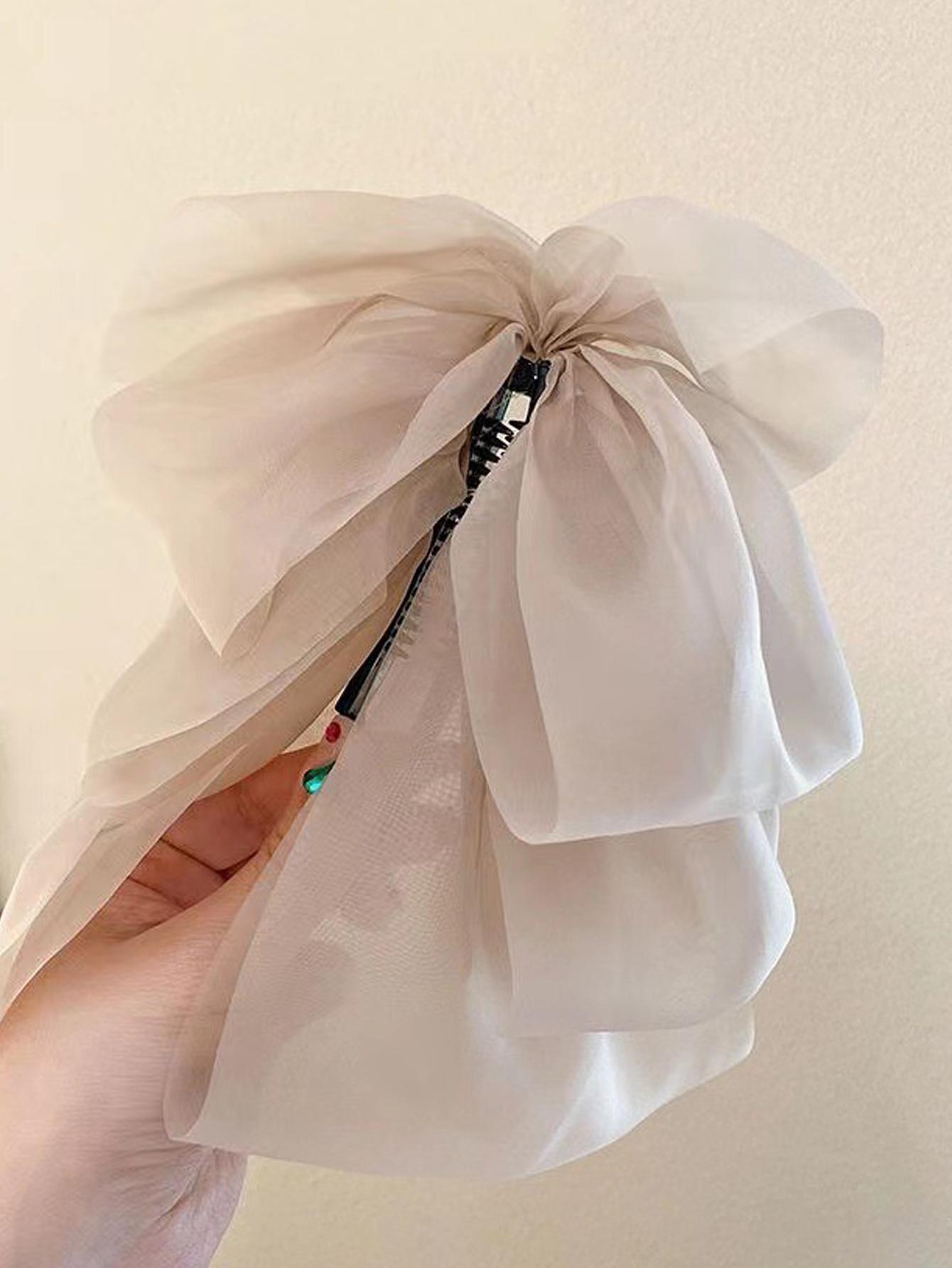 1Pcs Fashion Solid Mesh Bow Hair Clips For Women Hair Accessories
1Pcs Fashion Solid Mesh Bow Hair Clips For Women Hair Accessories