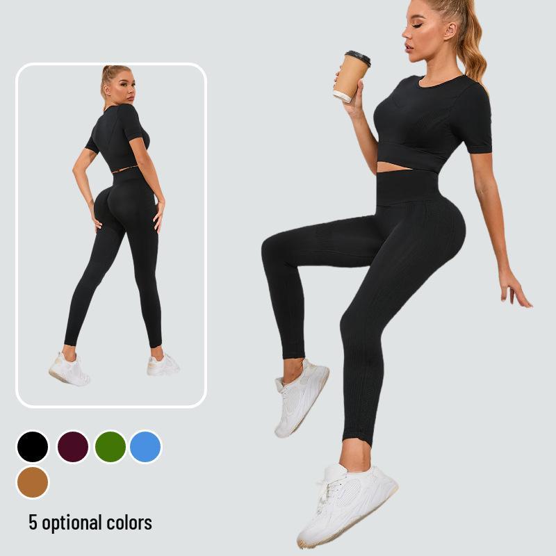 European and American Seamless Quick-Dry Yoga and Running Set: Women s Short Sleeve Outerwear & Beautiful Back Fitness Outfit Small фіолетовий
European and American Seamless Quick-Dry Yoga and Running Set: Women s Short Sleeve Outerwear & Beautiful Back Fitness Outfit Small фіолетовий