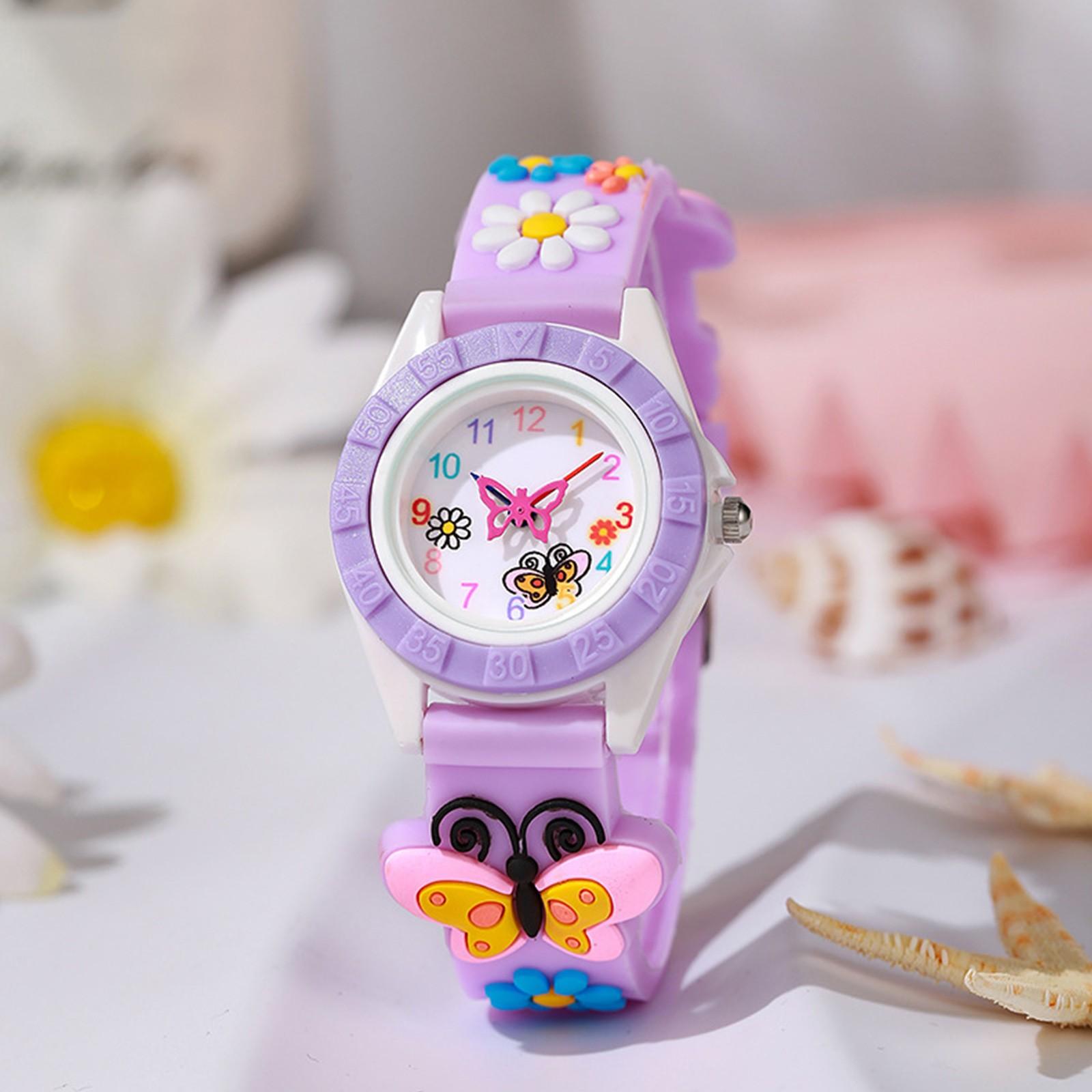 Кварцевые часы с изображением бабочки и мультяшным рисунком, цифровые, с силиконовым ремешком, подарочные часы для детей One Size фиолетовый
Кварцевые часы с изображением бабочки и мультяшным рисунком, цифровые, с силиконовым ремешком, подарочные часы для детей One Size фиолетовый