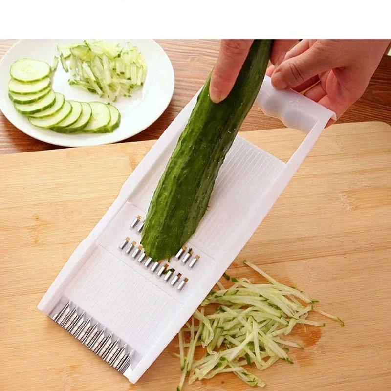 Кухонная 5 в 1 нержавеющая сталь многофункциональная безопасная ручная овощерезка резак измельчитель картофеля терка для чеснока моркови измельчитель