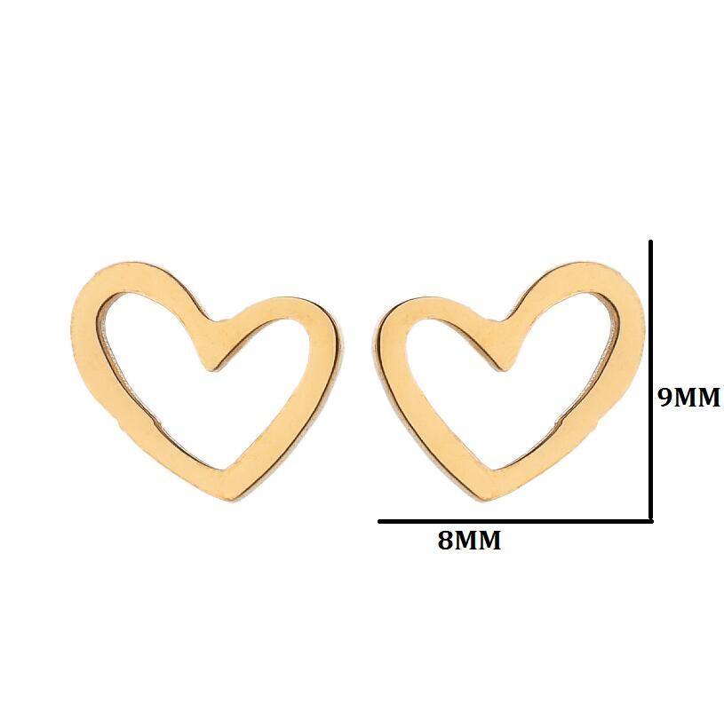 Love Heart Gold Plated Earrings For Couples Tragus Piercing Stainless Steel Tiny Stud Earrings Romantic Gifts Brinco Coracao
Love Heart Gold Plated Earrings For Couples Tragus Piercing Stainless Steel Tiny Stud Earrings Romantic Gifts Brinco Coracao