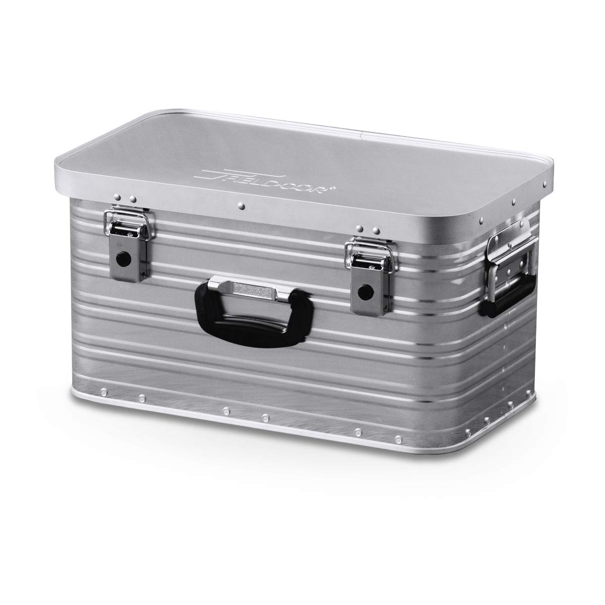FIELDOOR Aluminum Container Box (Small) with Handle, Perfect for Camping, Gear, and Tool Storage, Stackable, Lightweight, and Durable for Outdoor Use
FIELDOOR Aluminum Container Box (Small) with Handle, Perfect for Camping, Gear, and Tool Storage, Stackable, Lightweight, and Durable for Outdoor Use