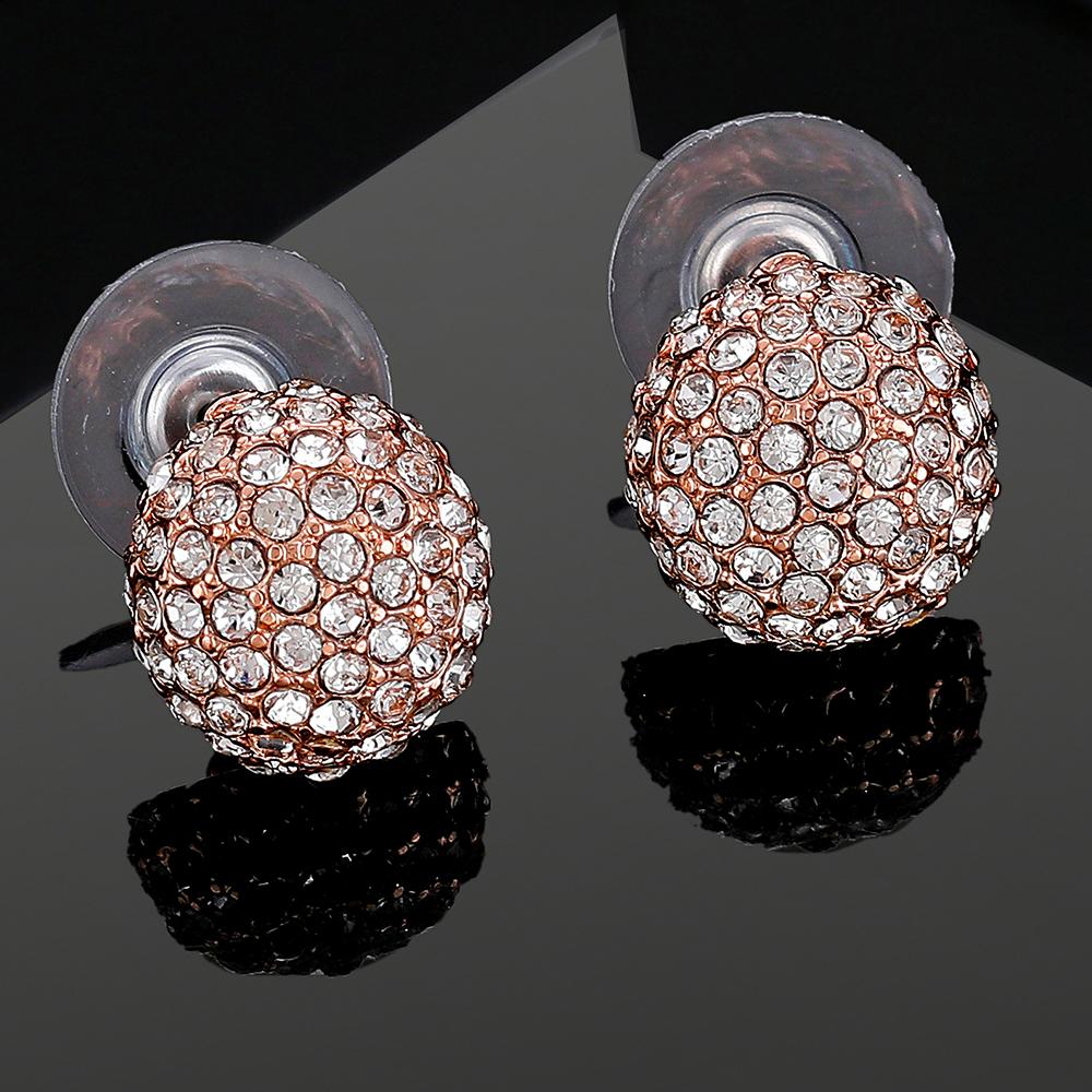 Сверкающие серьги-гвоздики Estele с покрытием из розового золота для женщин
Сверкающие серьги-гвоздики Estele с покрытием из розового золота для женщин