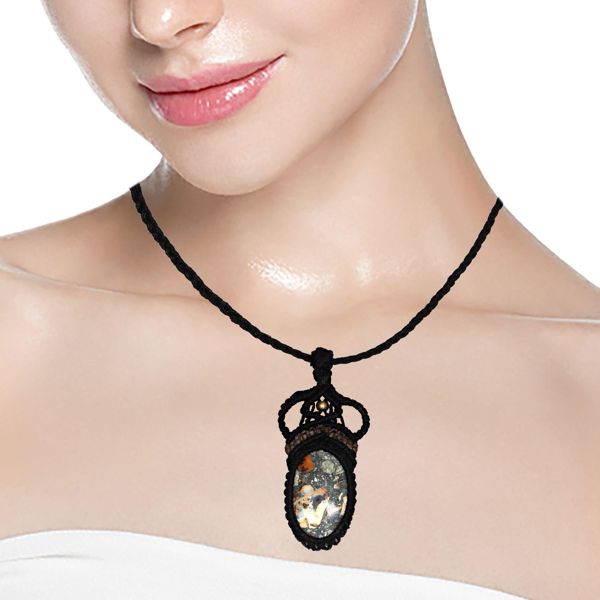 Malinga Jasper Macrame Thread Gemstone Handmade Jewelry 20-36 Ad Necklace різнокольоровий
Malinga Jasper Macrame Thread Gemstone Handmade Jewelry 20-36 Ad Necklace різнокольоровий