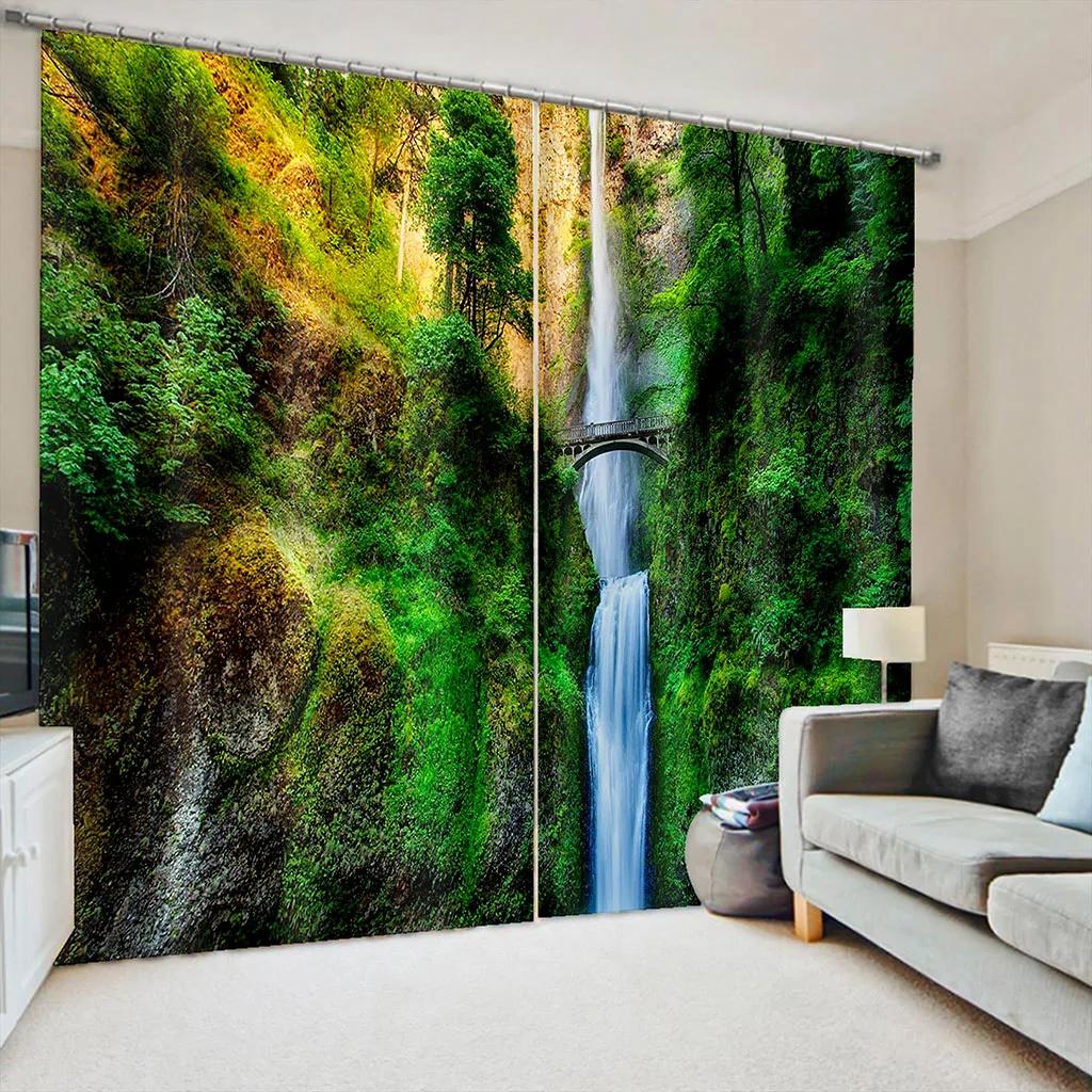 Natural Scenery Forest Landscape Waterfall Drapes Blinds Ideal for Family Room Bed Room Bathroom Kicthen Door Home Decoration W65X60H(cm)X2Pcs&Grommet Top
Natural Scenery Forest Landscape Waterfall Drapes Blinds Ideal for Family Room Bed Room Bathroom Kicthen Door Home Decoration W65X60H(cm)X2Pcs&Grommet Top