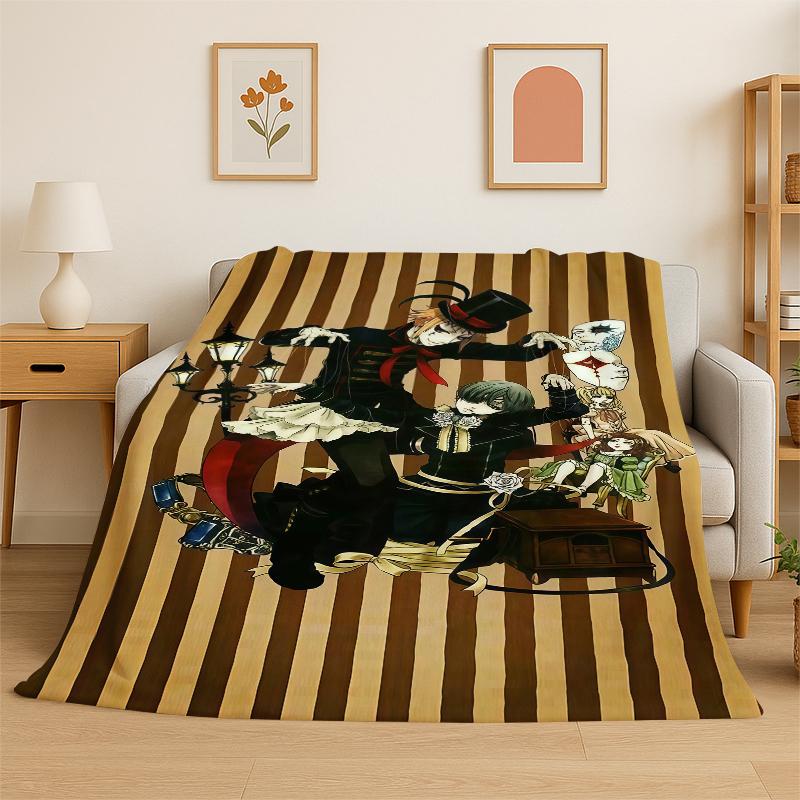 Black Butler Cartoon Anime Flannel Blanket Soft Warm Throw Blanket for Bedroom Living Room Bed Travel Camping Picnic Gift 75x90cm
Black Butler Cartoon Anime Flannel Blanket Soft Warm Throw Blanket for Bedroom Living Room Bed Travel Camping Picnic Gift 75x90cm