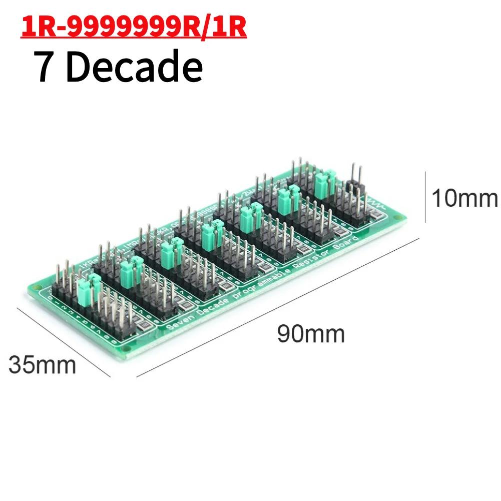 Resistance Board Components Step Accuracy 1R Programmable Resistance Module Seven Decade Resistor Board 1PCS
Resistance Board Components Step Accuracy 1R Programmable Resistance Module Seven Decade Resistor Board 1PCS