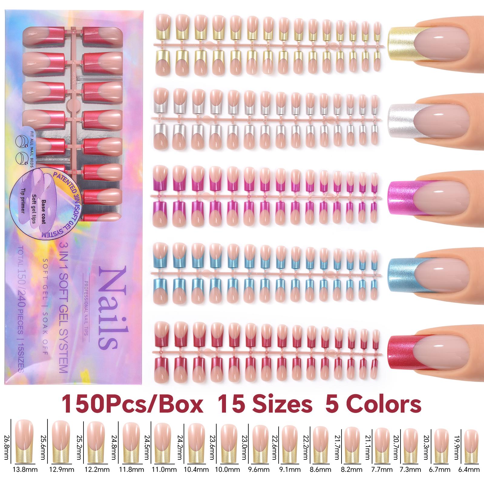 Французские гелевые типсы Накладные ногти Мягкие гелевые ногти Накладные ногти Полное покрытие Искусственные накладные ногти Съемные накладные ногти
Французские гелевые типсы Накладные ногти Мягкие гелевые ногти Накладные ногти Полное покрытие Искусственные накладные ногти Съемные накладные ногти