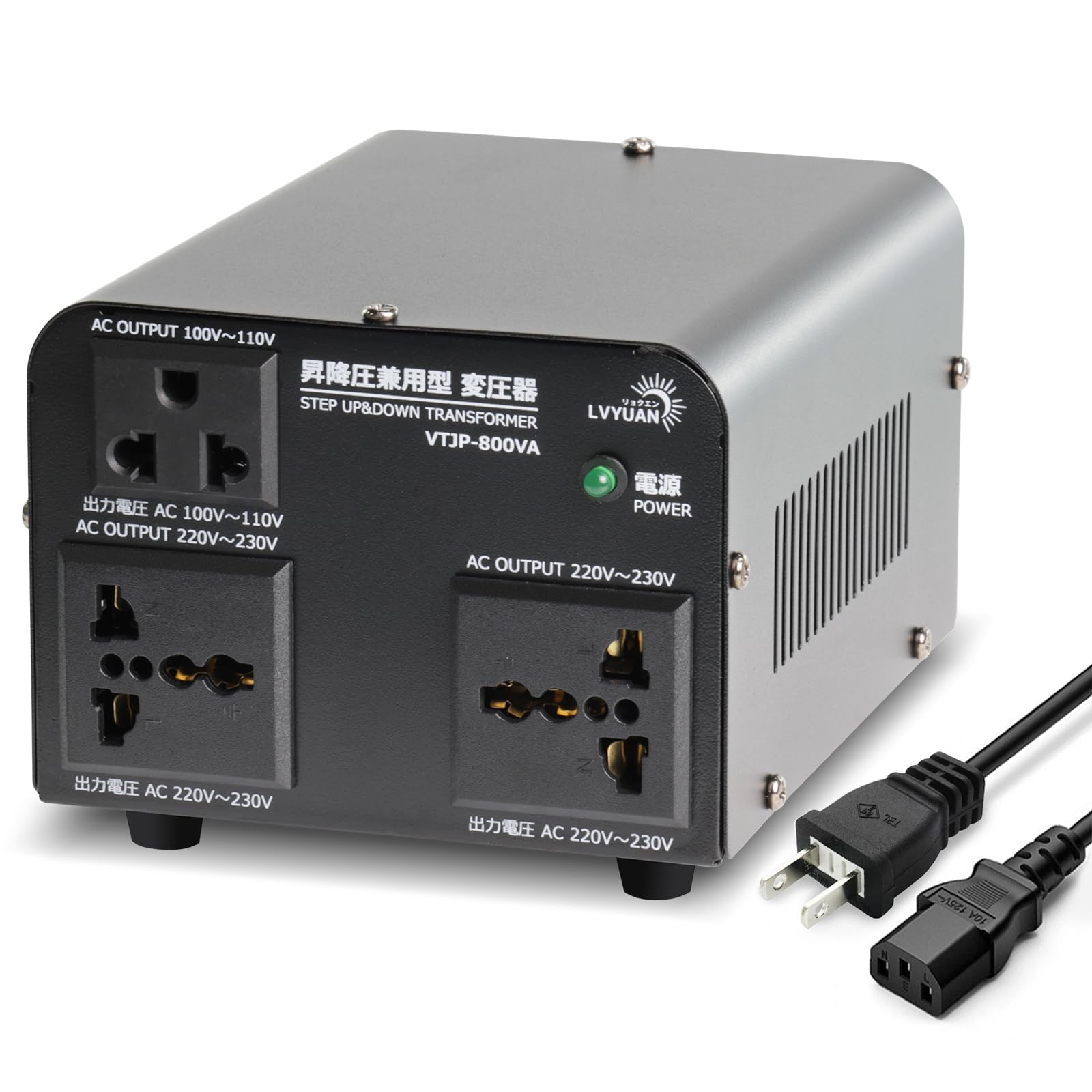 LVYUAN 800W Voltage Transformer Freely Convertible Voltages for Overseas Travel Transformer Portable Transformer for Overseas Equipment Dual-Use
LVYUAN 800W Voltage Transformer Freely Convertible Voltages for Overseas Travel Transformer Portable Transformer for Overseas Equipment Dual-Use