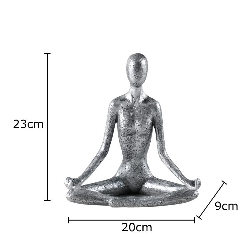 Silver Abstract Figures Statue Thinker Ornaments Desk Decoration Yoga Character Resin Sculpture Crafts Room Aesthetic Decor
Silver Abstract Figures Statue Thinker Ornaments Desk Decoration Yoga Character Resin Sculpture Crafts Room Aesthetic Decor