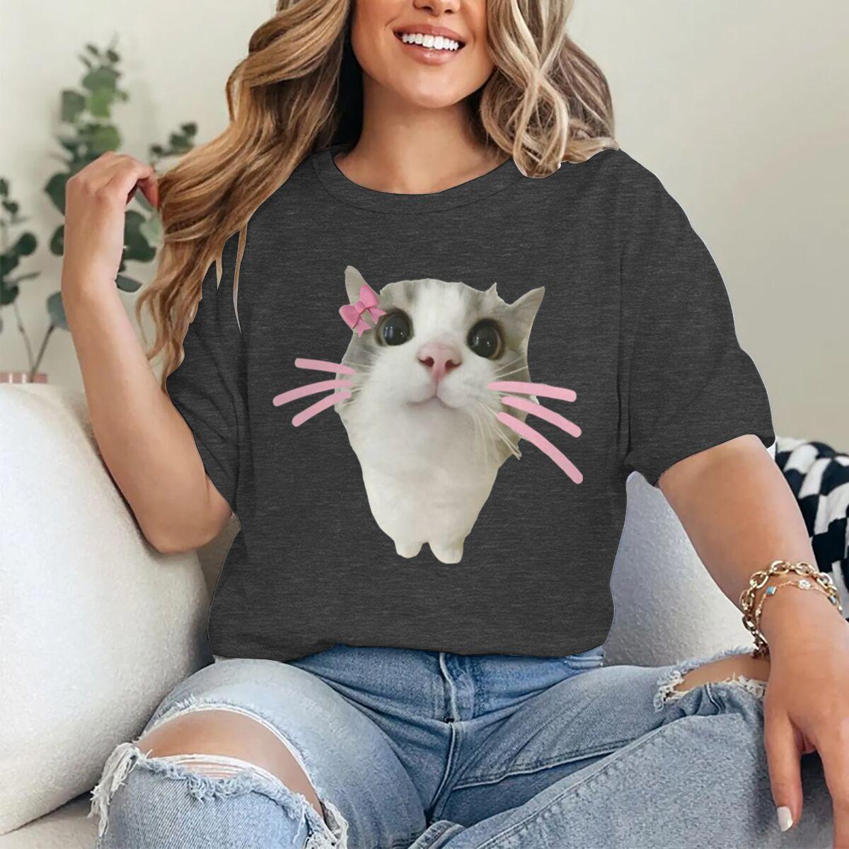 Funny Cat 3D Print Women Casual Crewneck TShirt Women Unisex Harajuku T Shirts Meme Animal Cat Print Casual Fashion Tshirts 4XL
Funny Cat 3D Print Women Casual Crewneck TShirt Women Unisex Harajuku T Shirts Meme Animal Cat Print Casual Fashion Tshirts 4XL