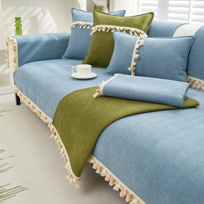 Cotton Sofa Mat with Backrest Non Slip Dustproof Solid Skin Friendly Modern tassels Home Living Room Decor sofa cover 70x70cm 1pcs
Cotton Sofa Mat with Backrest Non Slip Dustproof Solid Skin Friendly Modern tassels Home Living Room Decor sofa cover 70x70cm 1pcs